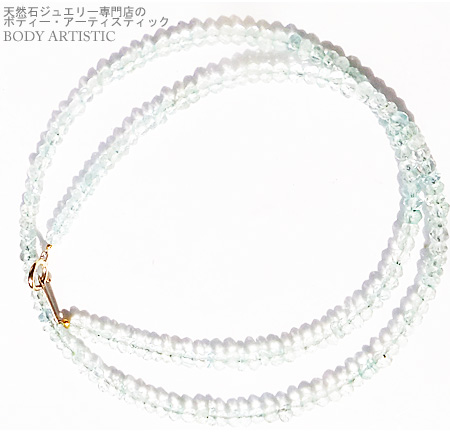 アクアマリン41cmネックレス