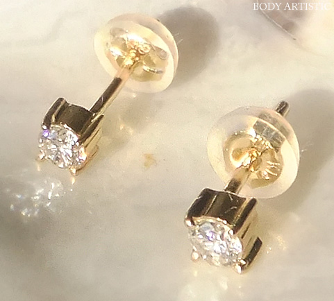 K18ダイヤモンドピアス