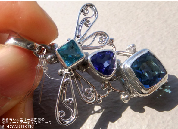 シャンカリ:ロンドンブルートパーズ×ブルートパーズペンダント
