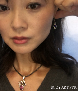 シャンカリから!シャンカリ アメシストピアス